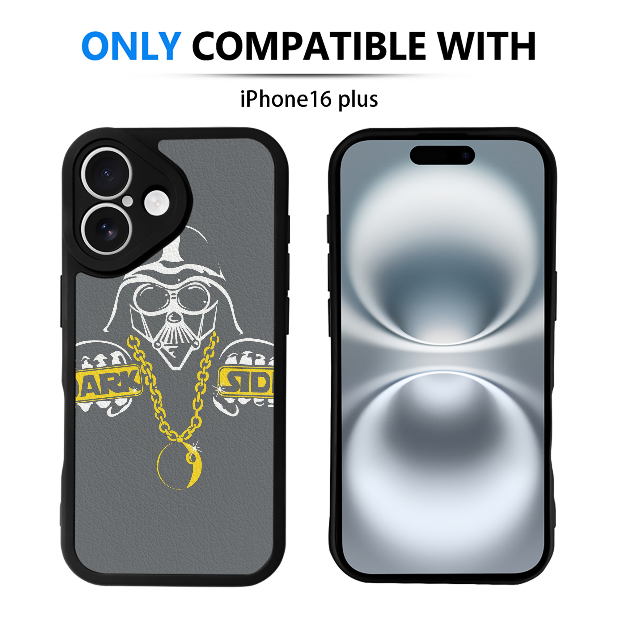 （画像用） スター・ウォーズ Star Wars 【iPhone 16シリーズ対応】シリコンスマホケース（レザー調） 材質：シリコン